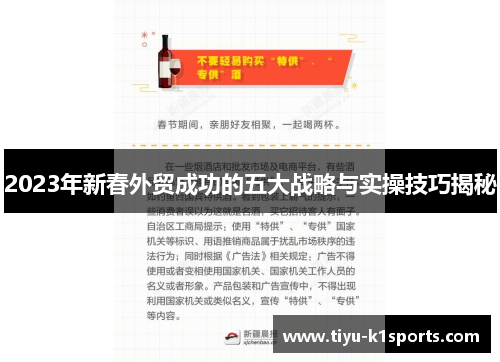 2023年新春外贸成功的五大战略与实操技巧揭秘